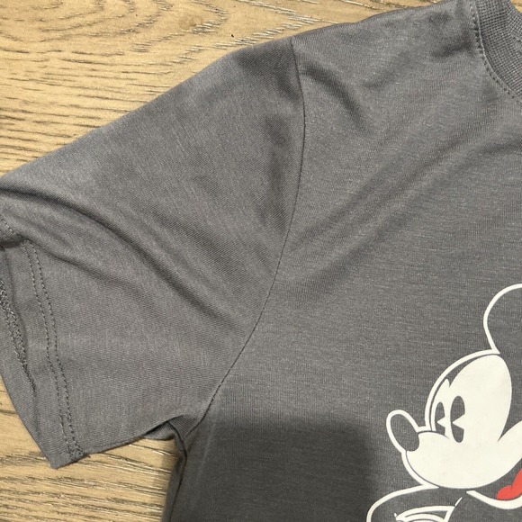 Disney‎ Shirt Kids Medium 7–9 Gray Mickey Mouse Short Sleeve Tunic Inspire - Picture 2 of 9